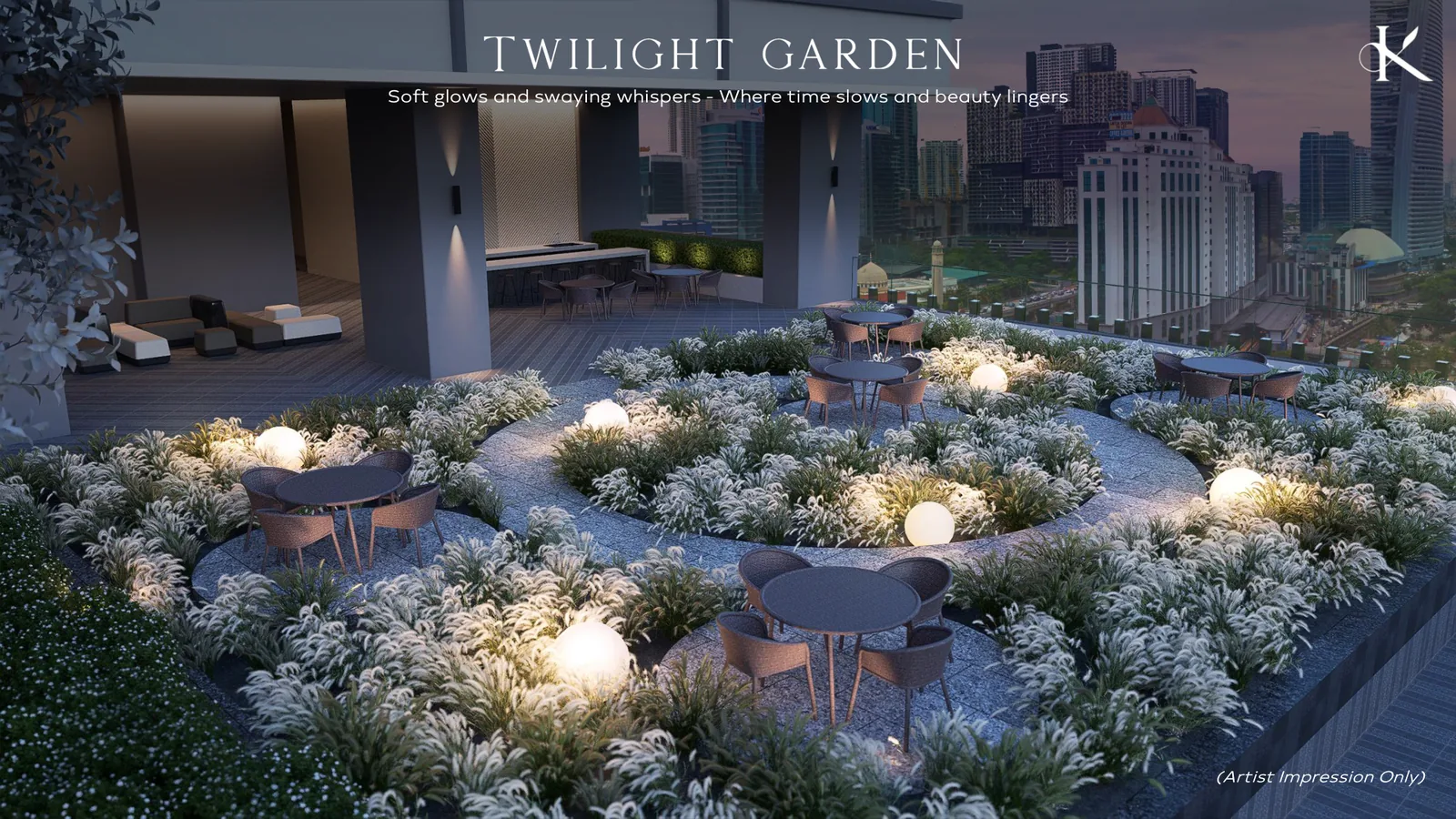 Khaya Residence Garden Artist Impression from verified project brochure