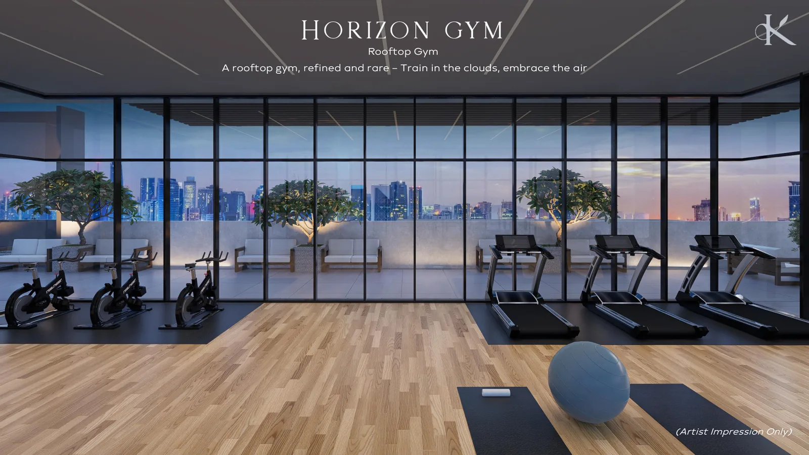 Khaya Residence Gym Artist Impression from verified project brochure