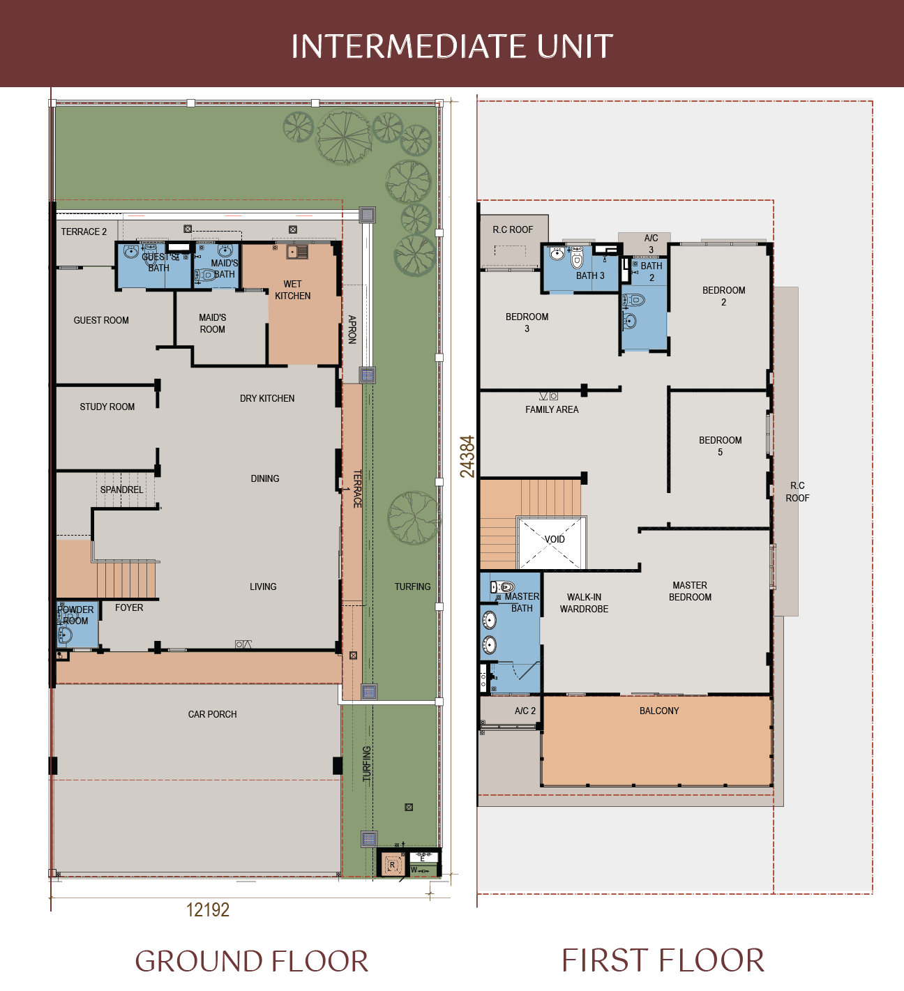 Lakeside Semi D Type A floor plan