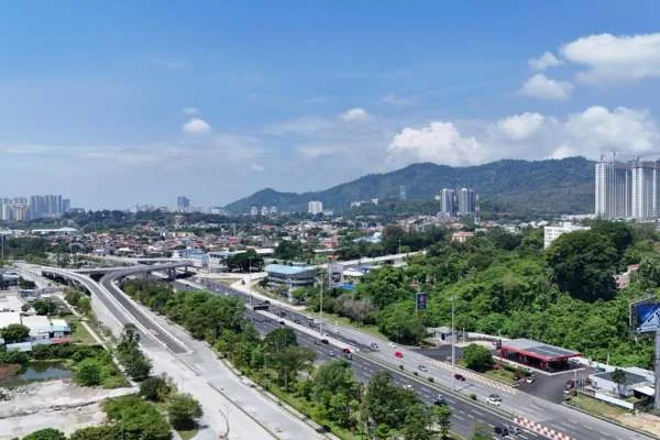 City view from The Lighthauz vicinity, Gelugor, Penang