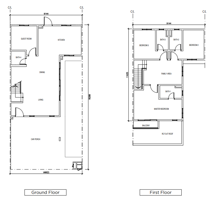 Luna Type A floor plan