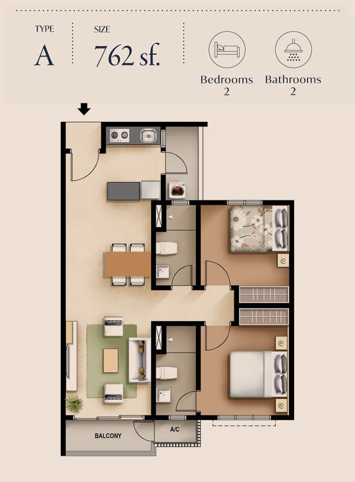 M Zenya Type A floor plan