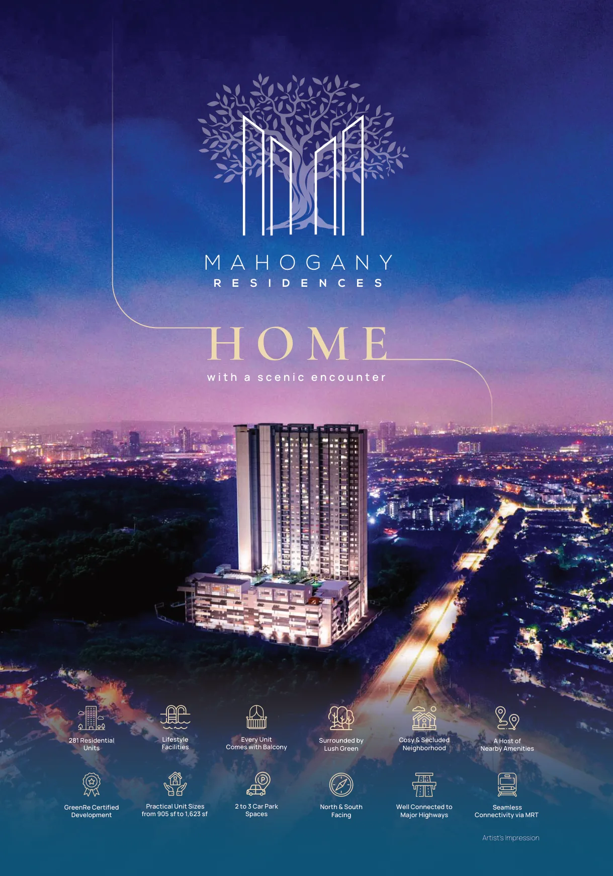 Mahogany Residence Facilities Artist Impression from verified project brochure