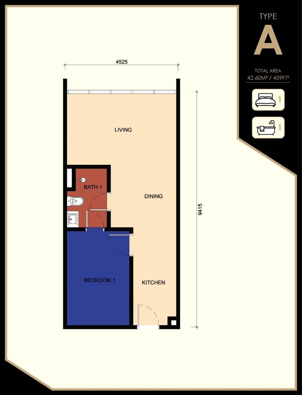 Majestic Type A floor plan