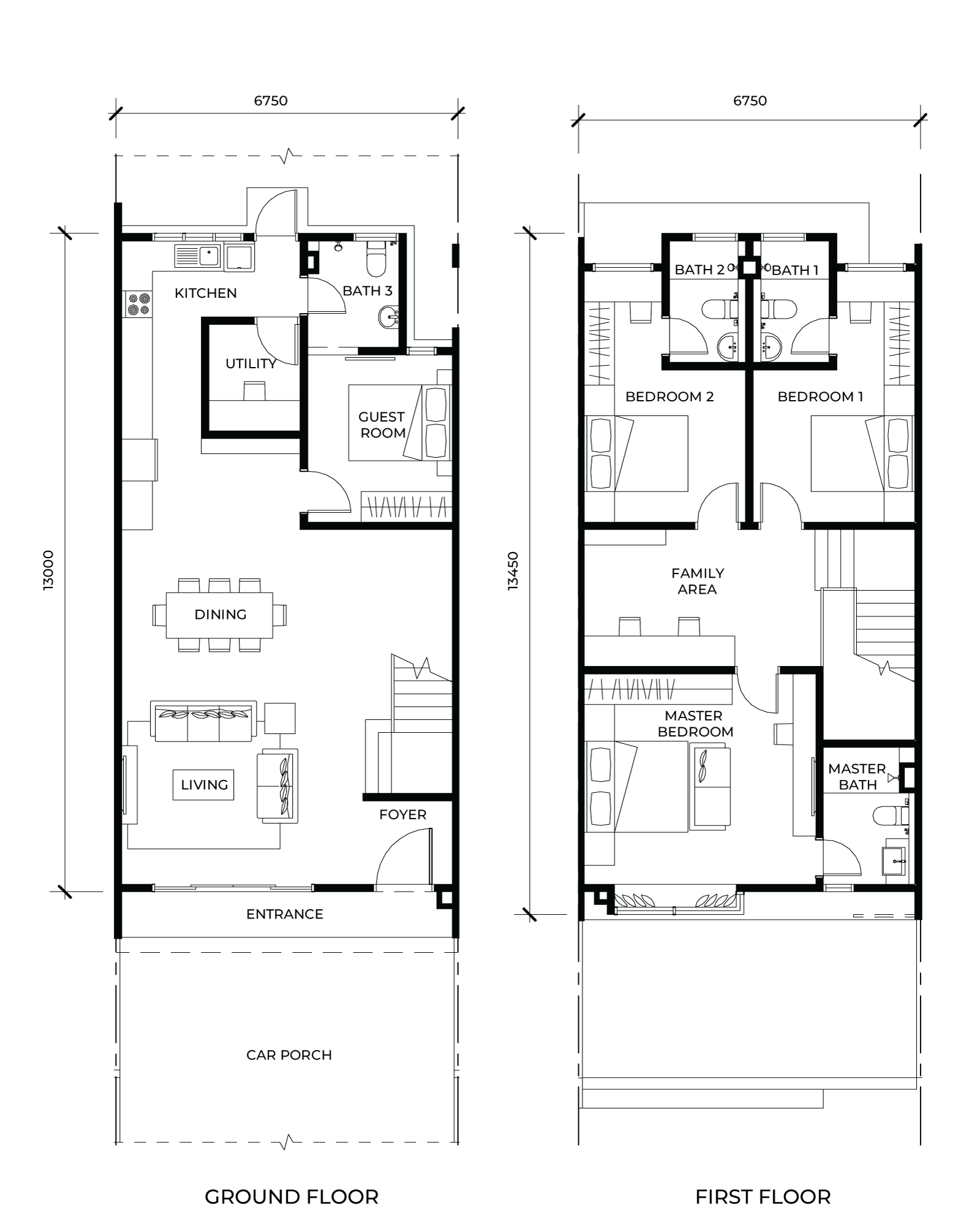 Nadira 3 Type A floor plan