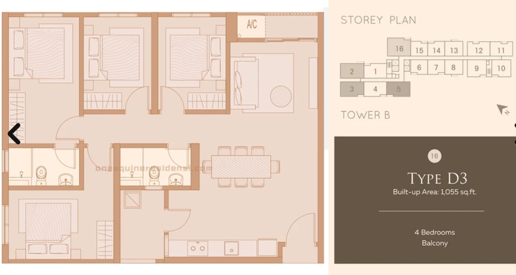 One Equine Type A floor plan