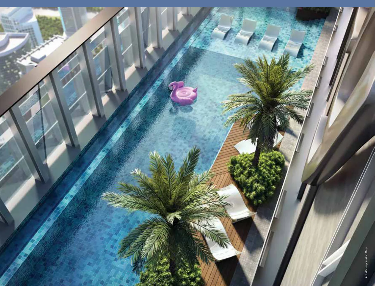 Oxley Towers Lobby Artist Impression from verified project brochure