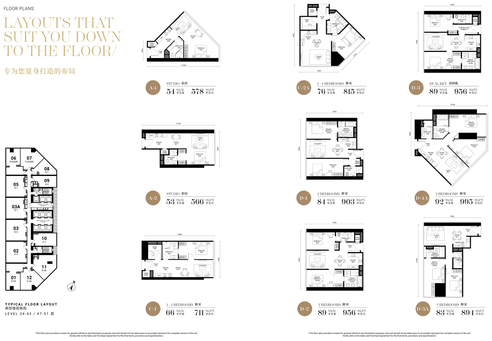 Oxley Towers Brochure Floor Plan 1 from verified project brochure
