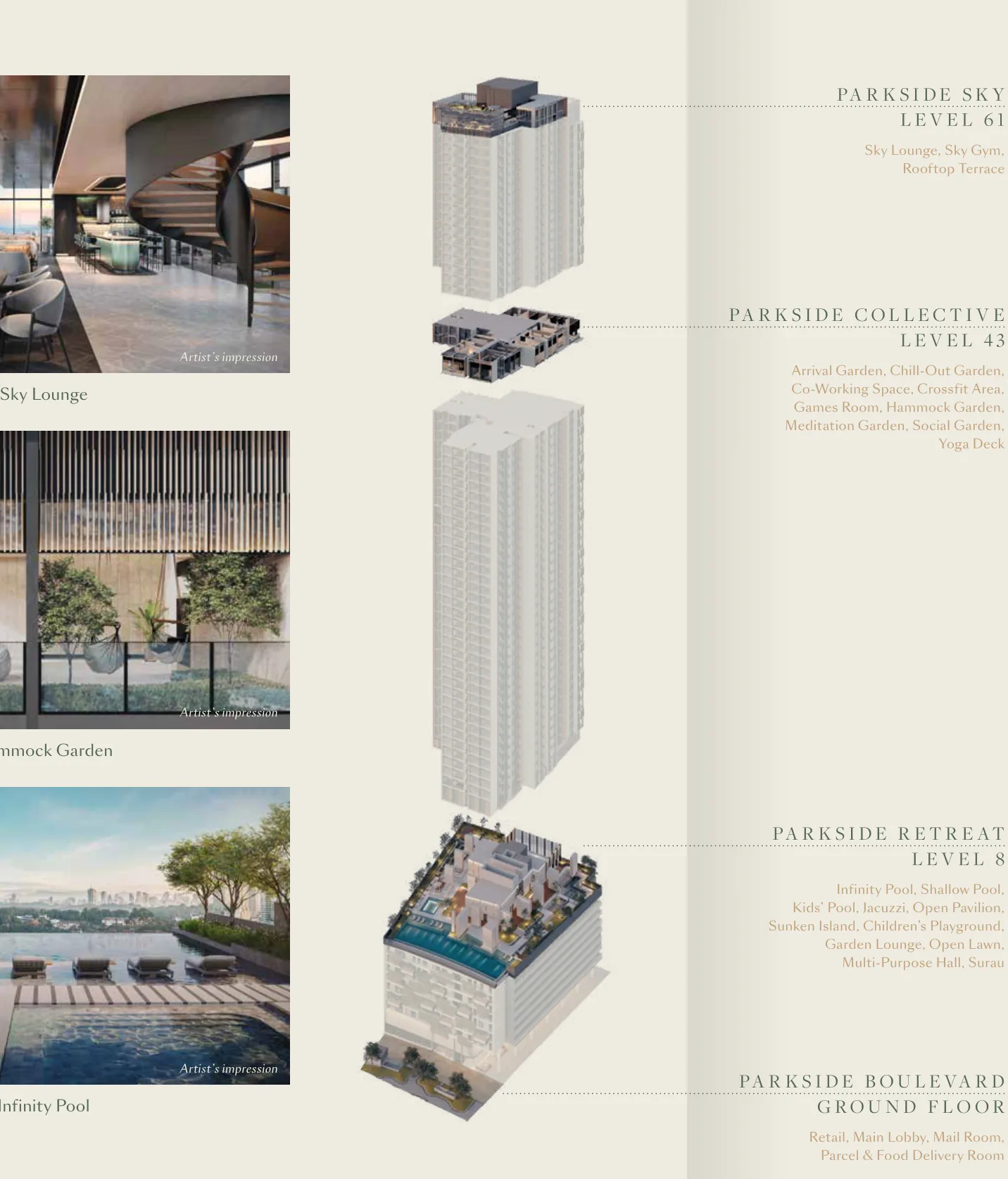 Parkside Residence Lobby Artist Impression in Bangsar, Kuala Lumpur