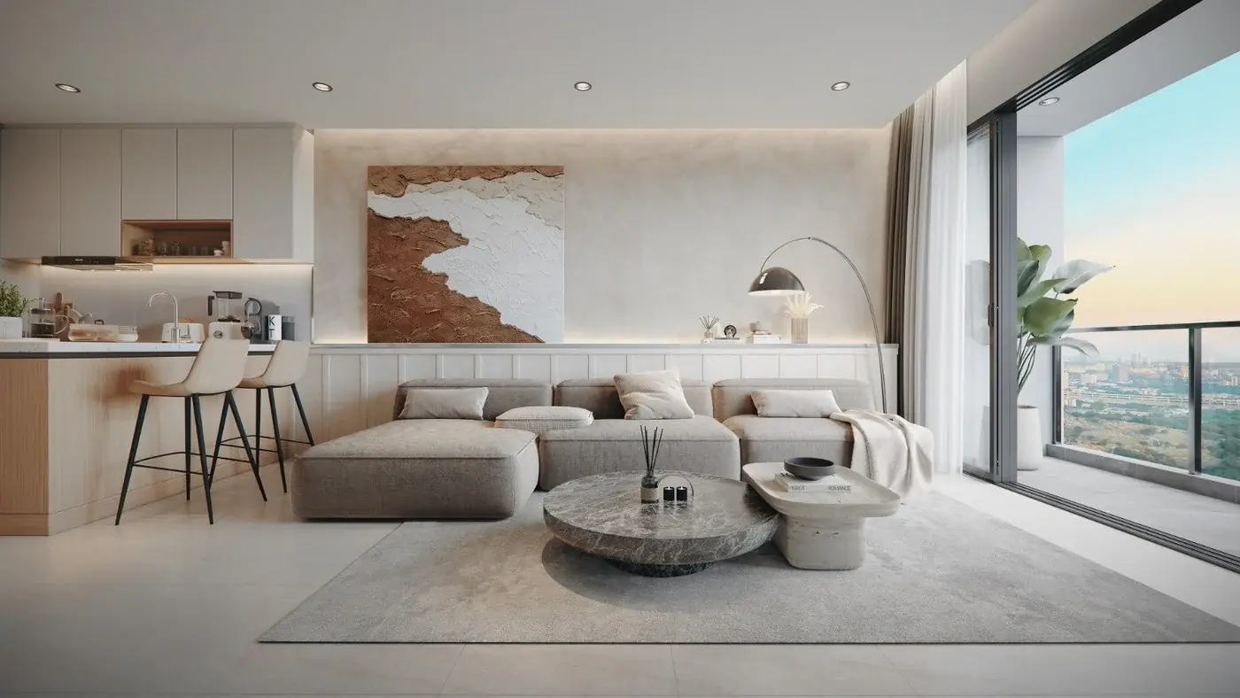 Parkside Residences @ Setia Federal Hill Living Area in Bangsar, Kuala Lumpur