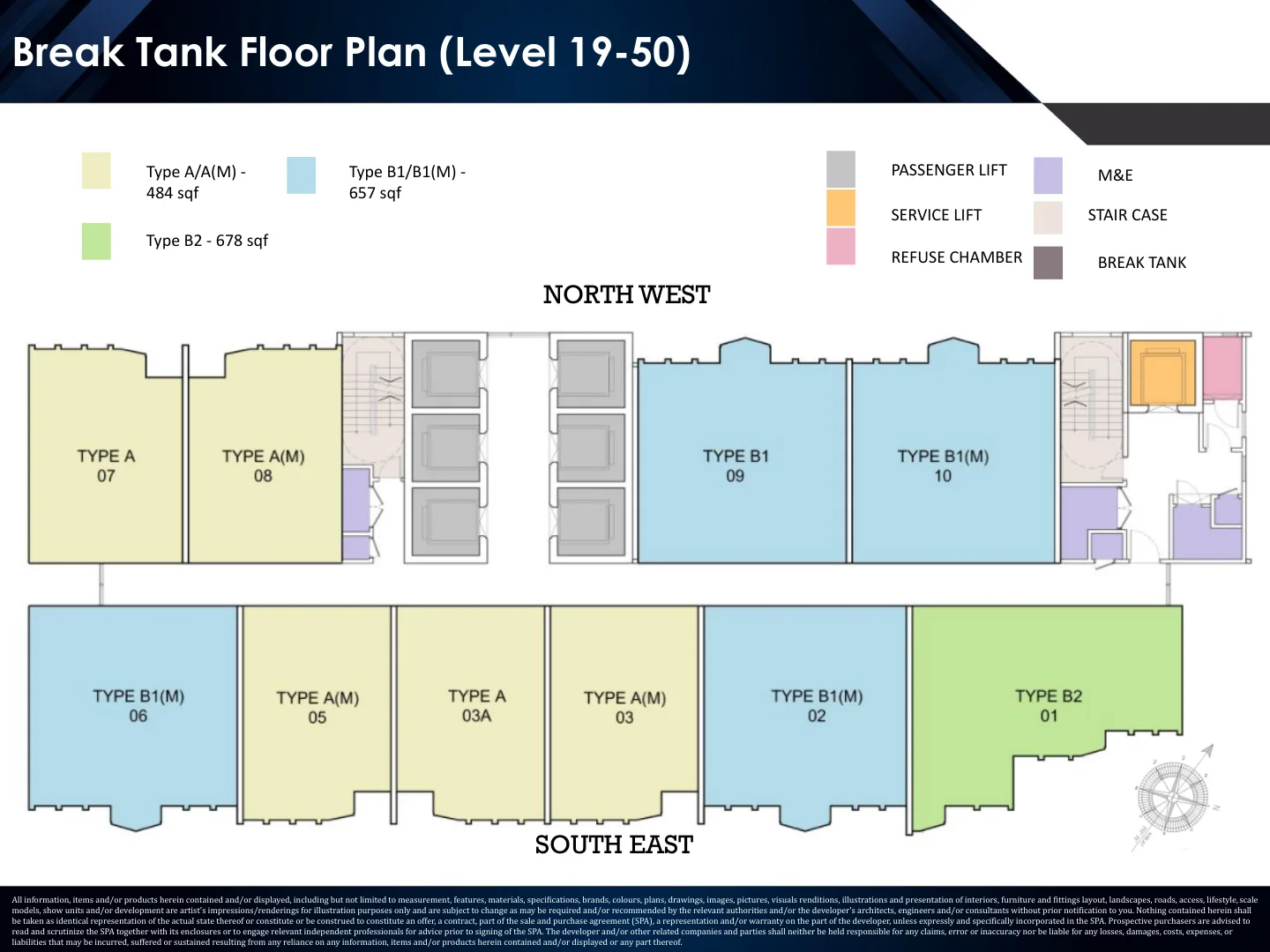 Phoeniz Suites Type A Floor Plan in KLCC, Kuala Lumpur