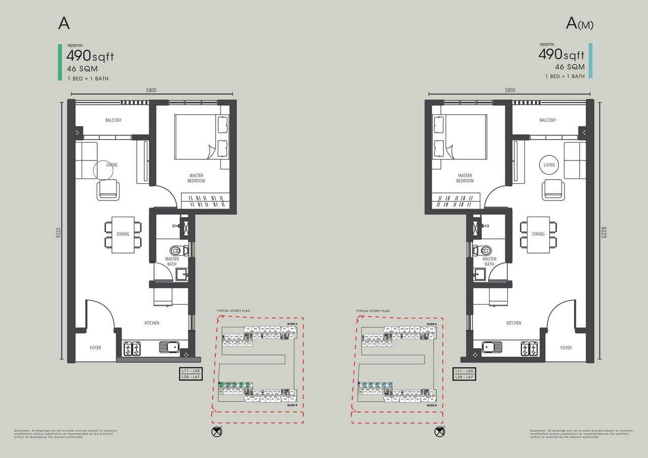 PV 22 Type A floor plan