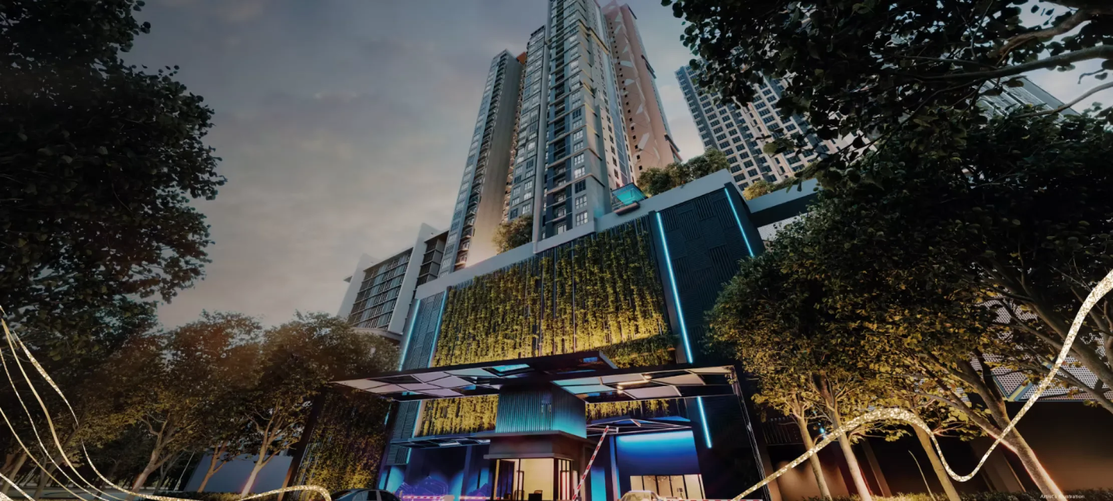 Quartz @ Queensville tower and Queens Mall podium exterior in Bandar Sri Permaisuri, Cheras