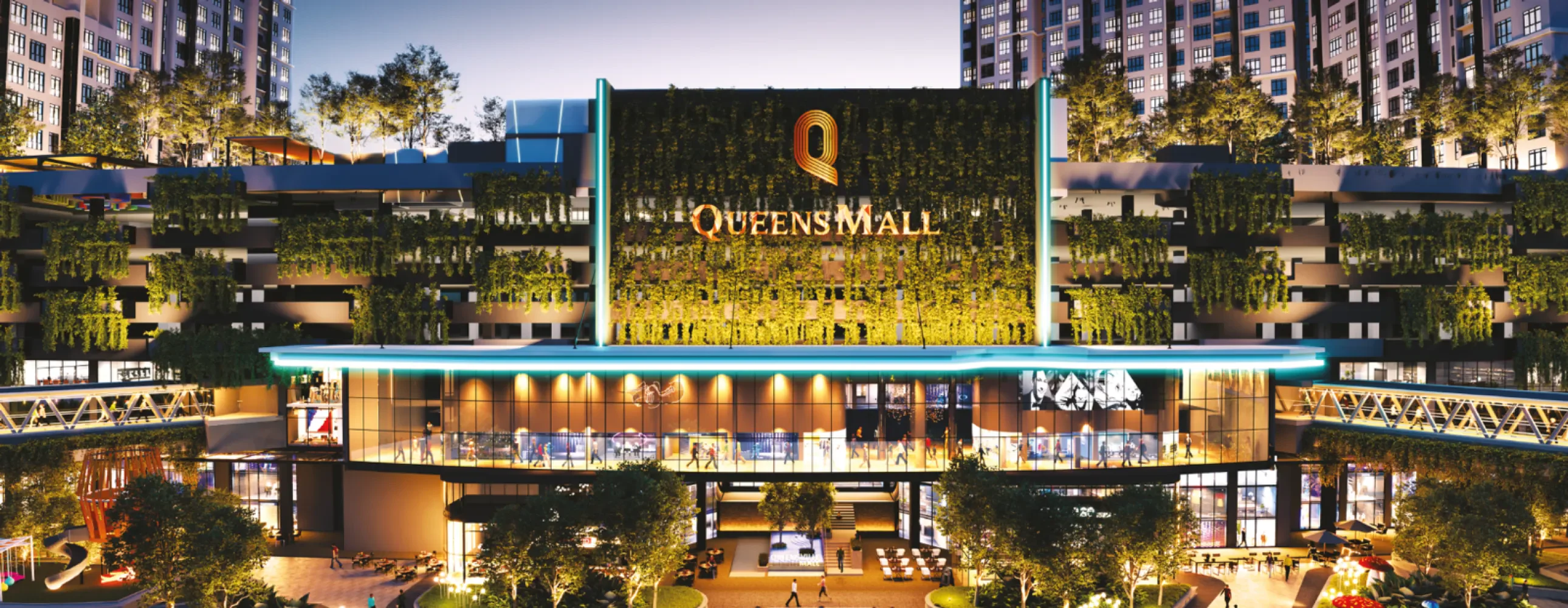Quartz @ Queensville tower panorama view above Queens Mall in Bandar Sri Permaisuri, Cheras