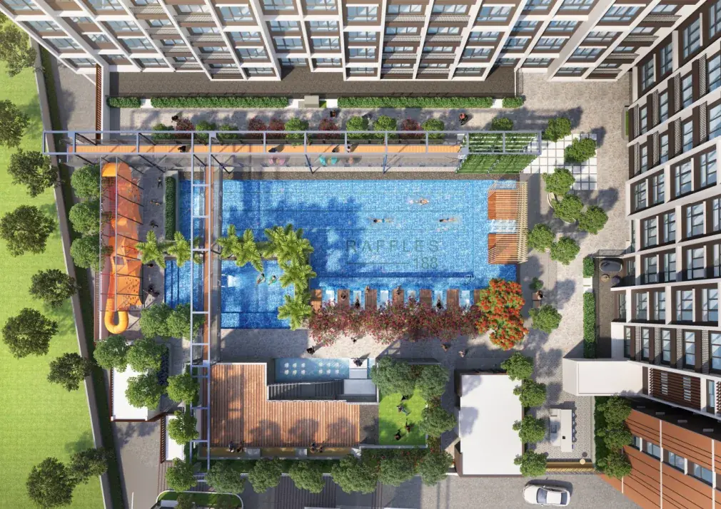 Raffles 188 @ Tiger Lane, Ipoh Pool Aerial