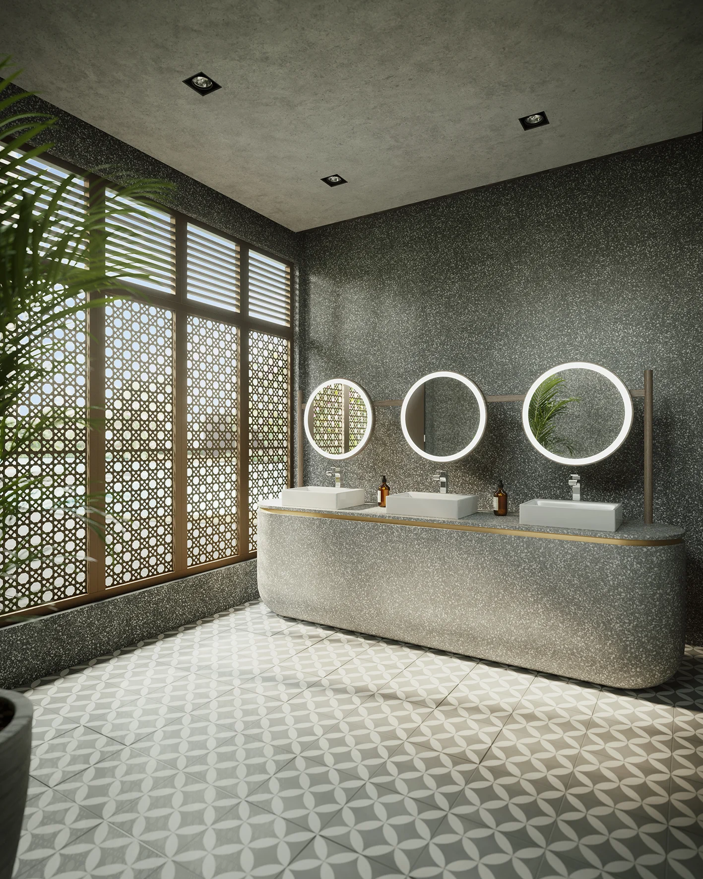 Residensi Dian II modern poolside changing room and restroom facility in Jalan Monfort, Section U1, Shah Alam, Selangor