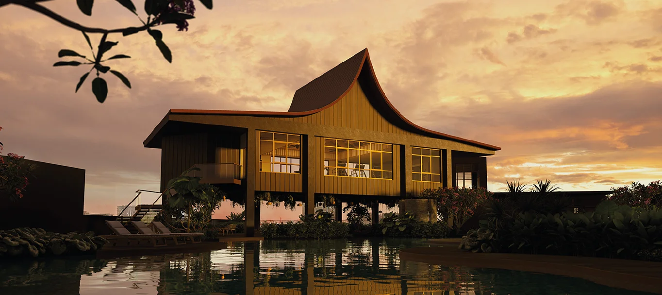 Residensi Dian II fitness gymnasium with sunset landscape view in Jalan Monfort, Section U1, Shah Alam, Selangor