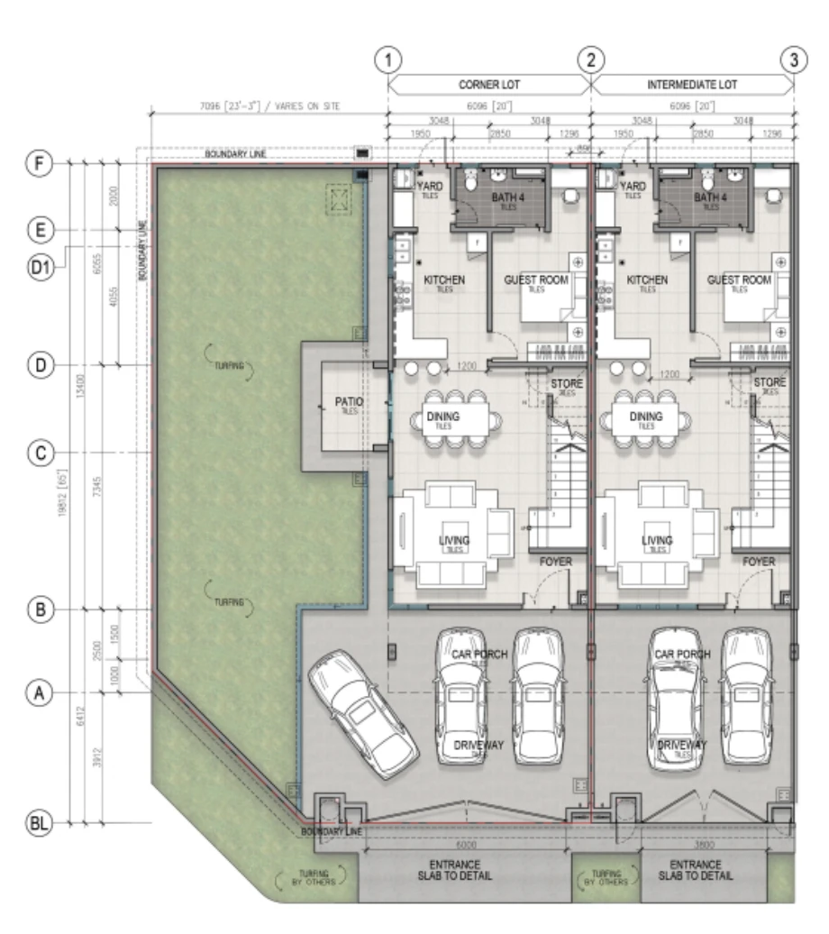 Sanubari Phase 2 @ Bandar Dato' Onn Sanubari Phase 2 Type A 20'x65' ground floor plan, 1,901 sqft with kitchen, guest room, dining, living and car porch