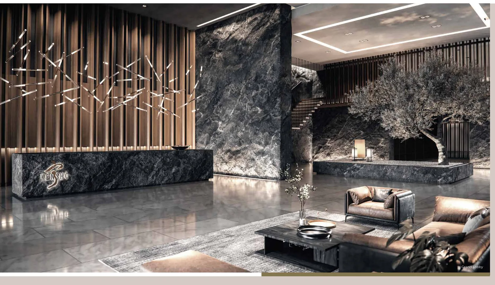 SCP Kensho Lobby Artist Impression from verified project brochure