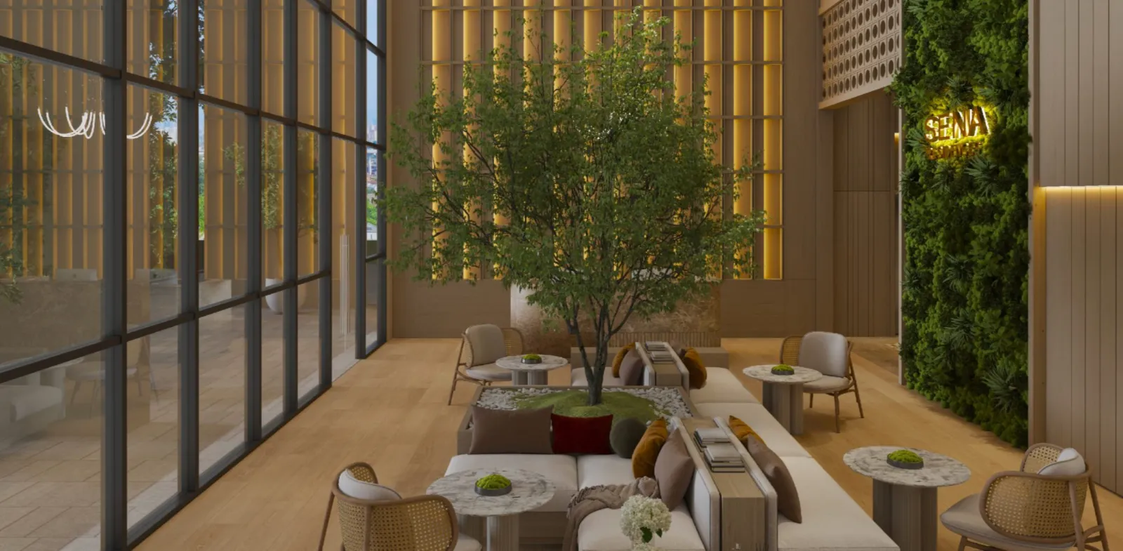 Sena Residences rooftop lifestyle facility deck with tropical-inspired landscaping in Seksyen 14, Shah Alam, Selangor