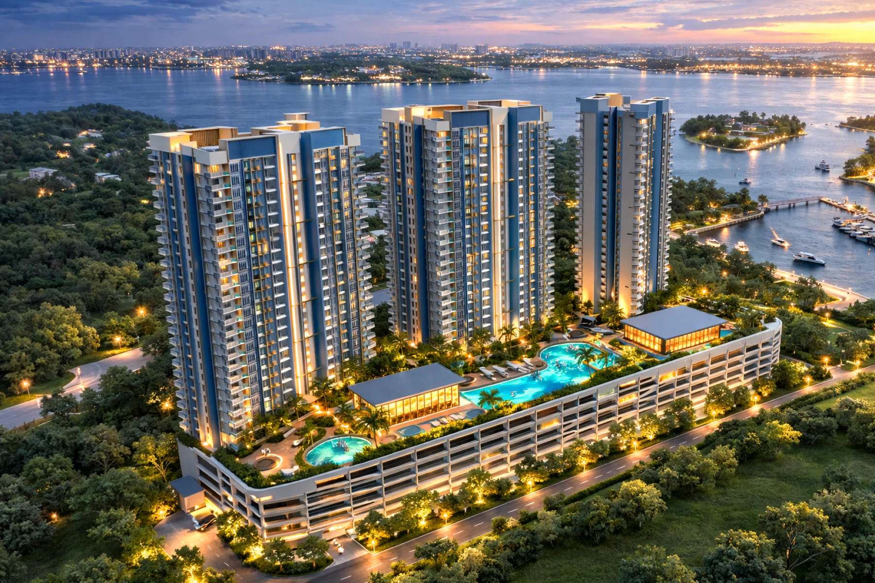 Senibong Cove serviced residence project view in Senibong Cove, Masai, Plentong, Johor Bahru, Johor