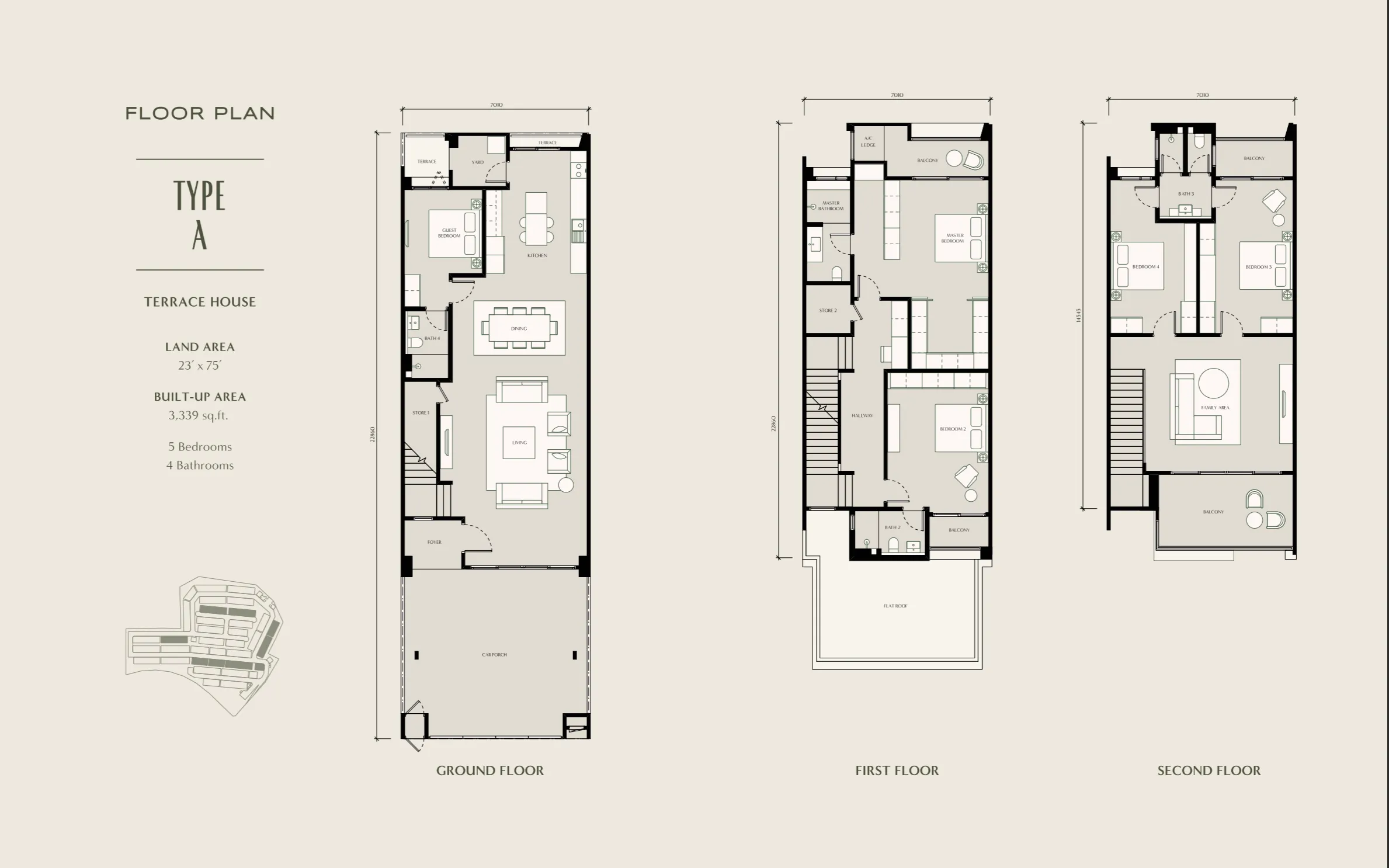 Seri Embun floor plan option 1 in Elmina