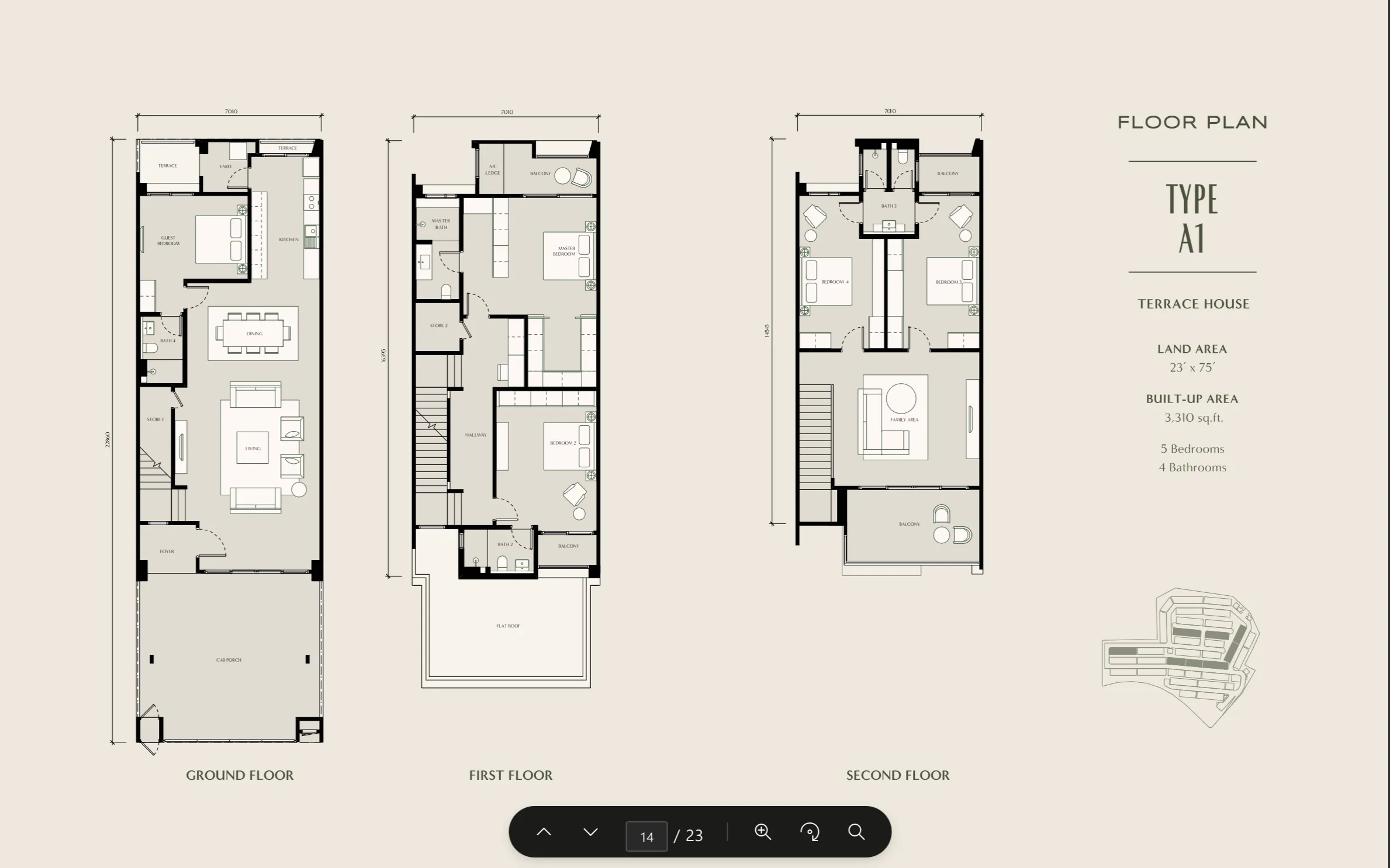 Seri Embun floor plan option 2 in Elmina