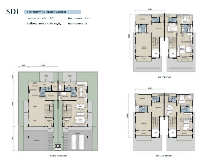 Sierra Hijauan Phase 2F Type A floor plan