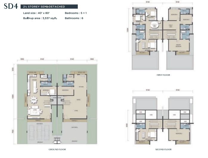 Sierra Hijauan Phase 2G2 Type A floor plan