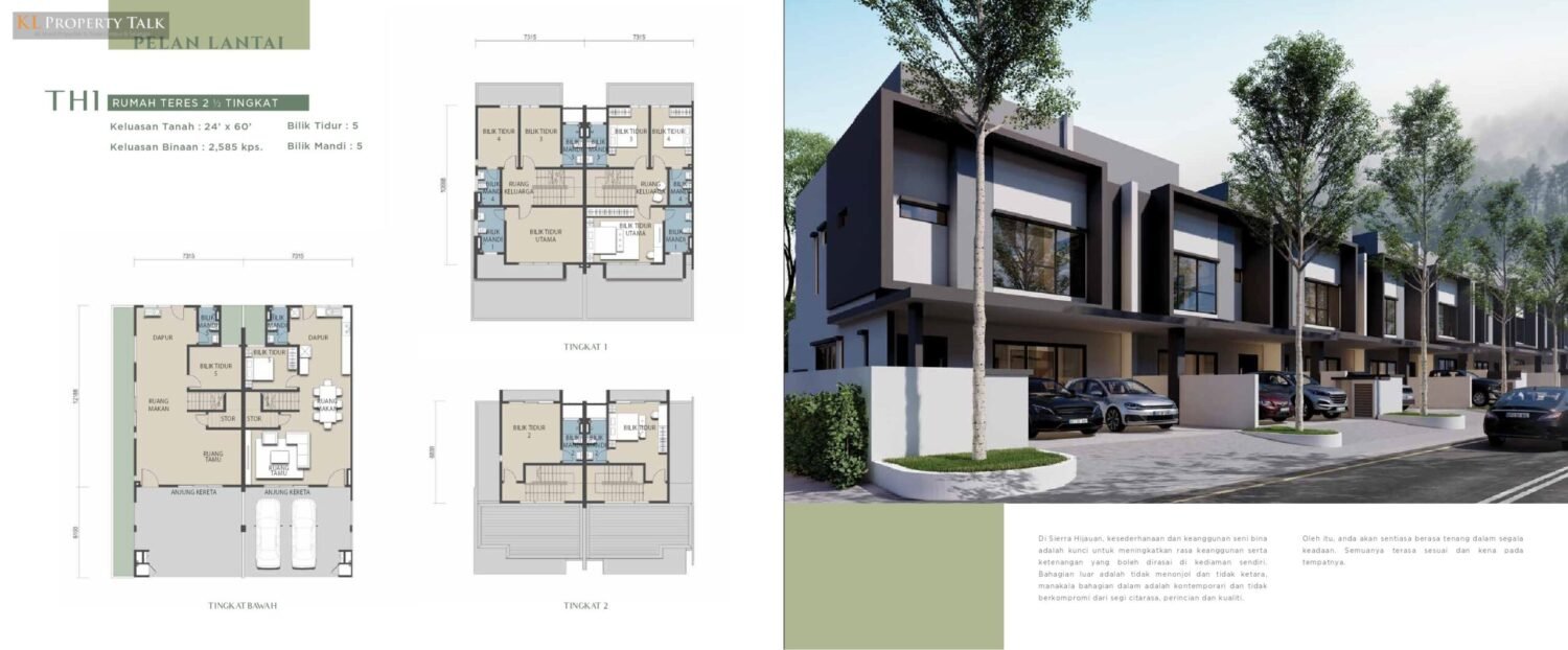 Sierra Hijauan Phase 2H Type A floor plan