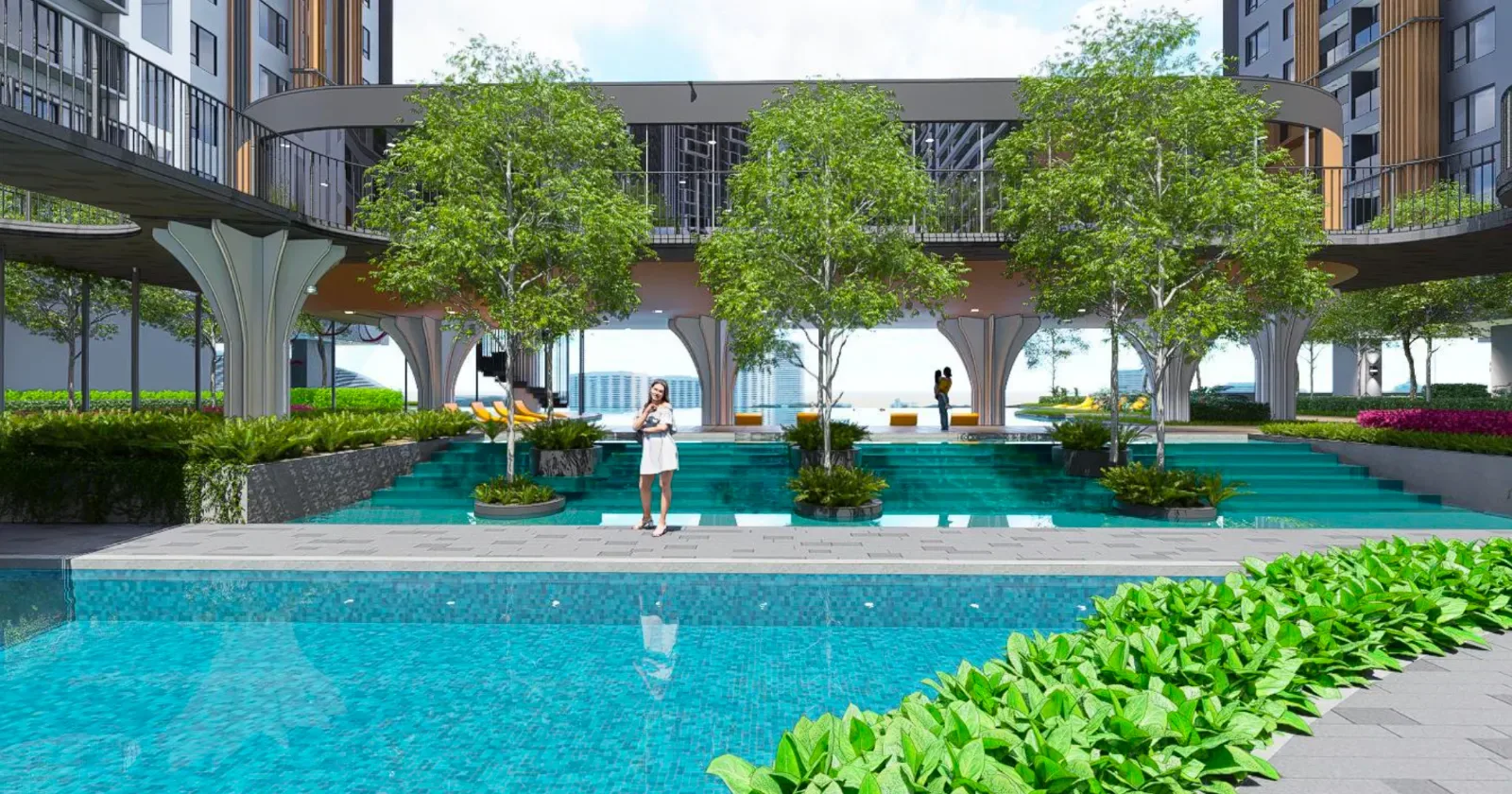 Skyline One Sentosa 新山高空健身房，俯瞰城市天际线