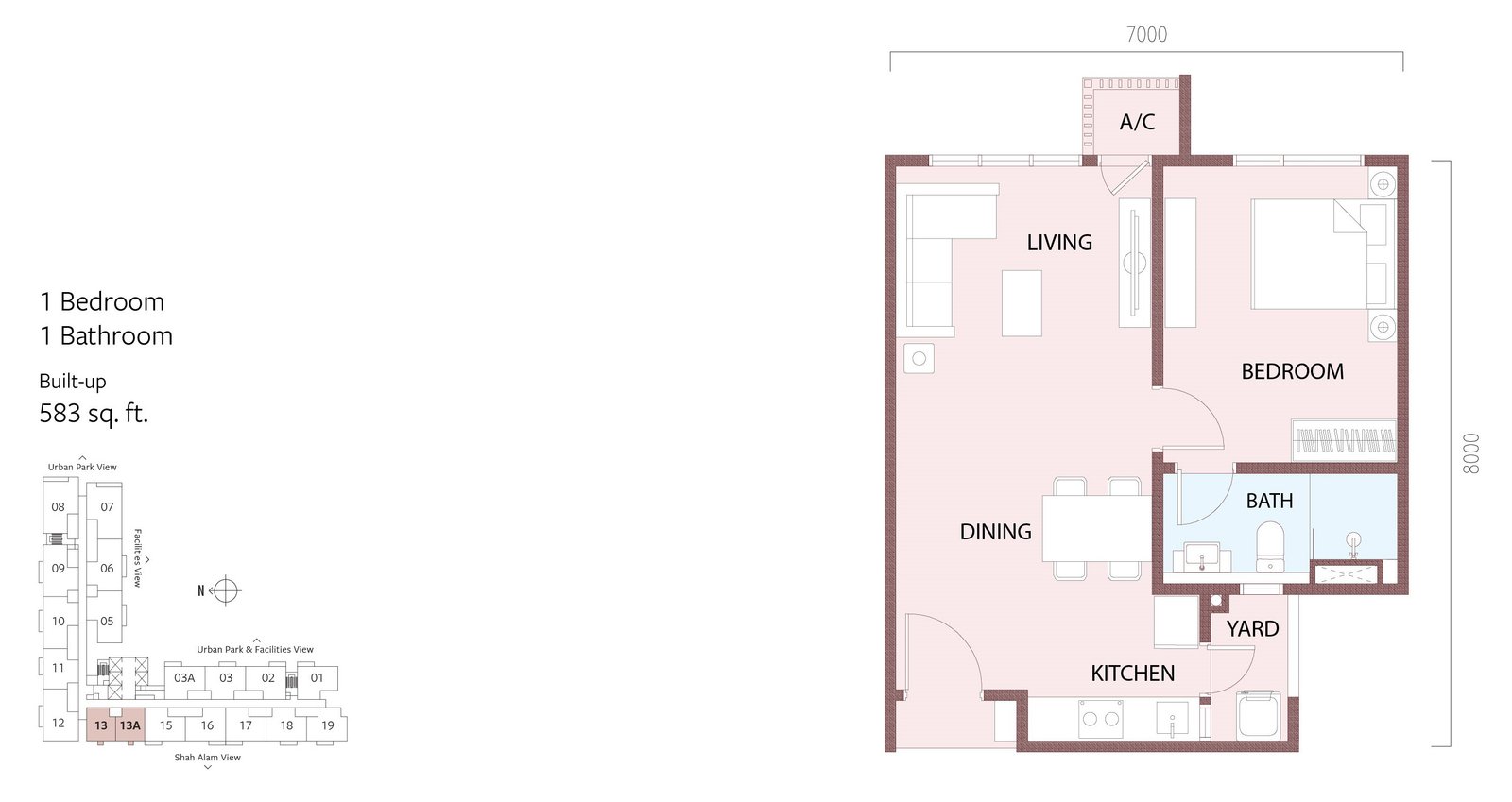 South Place 2 Type A floor plan