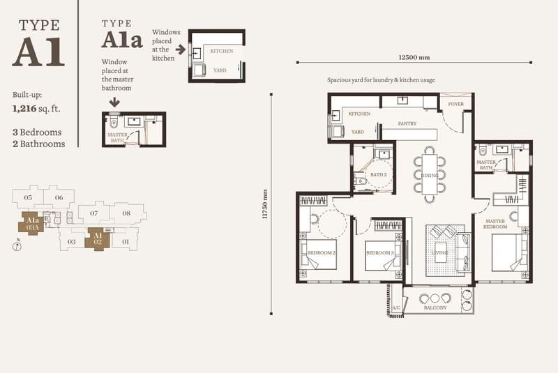 Sunway Alishan Type A floor plan