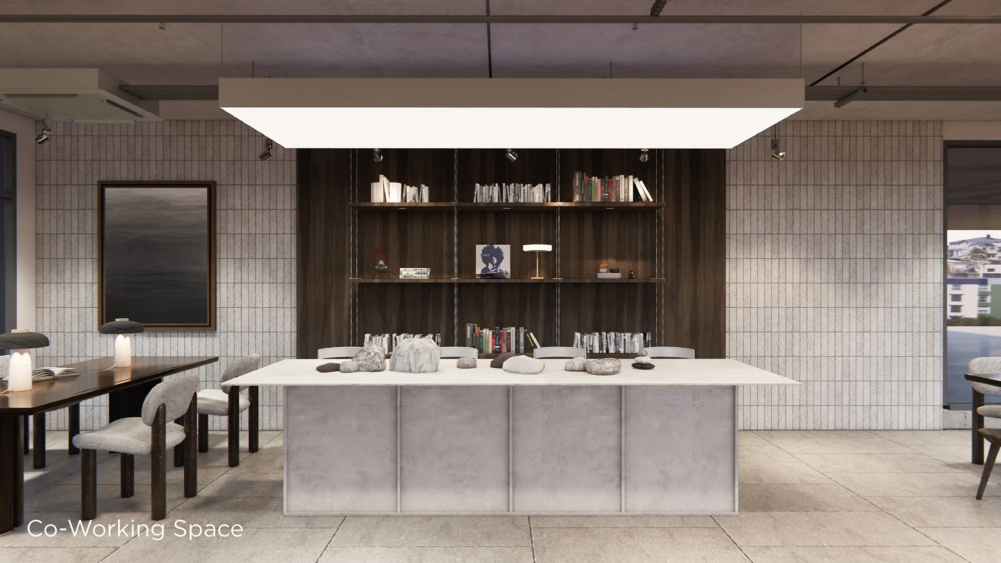Sunway Flora Phase 2 Sunway Flora 2 Bukit Jalil co-working space and lounge featuring bookshelf and communal work tables