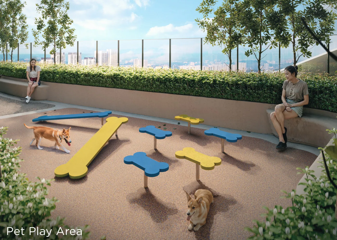 Sunway Flora Phase 2 Sunway Flora 2 Bukit Jalil pet play area and dog park located on the dedicated pet-friendly landscaped deck