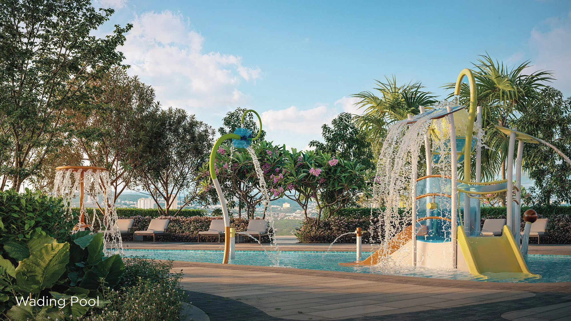 Sunway Flora Phase 2 Sunway Flora 2 Bukit Jalil children's wading pool with fun water play structures