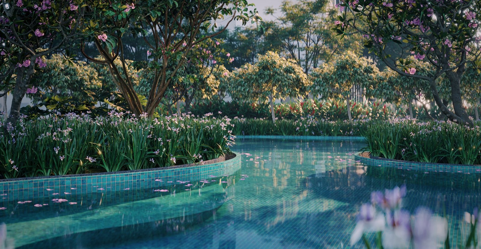Kemudahan jakuzi Sunway Flora Residences, kondominium milik penuh Bukit Jalil