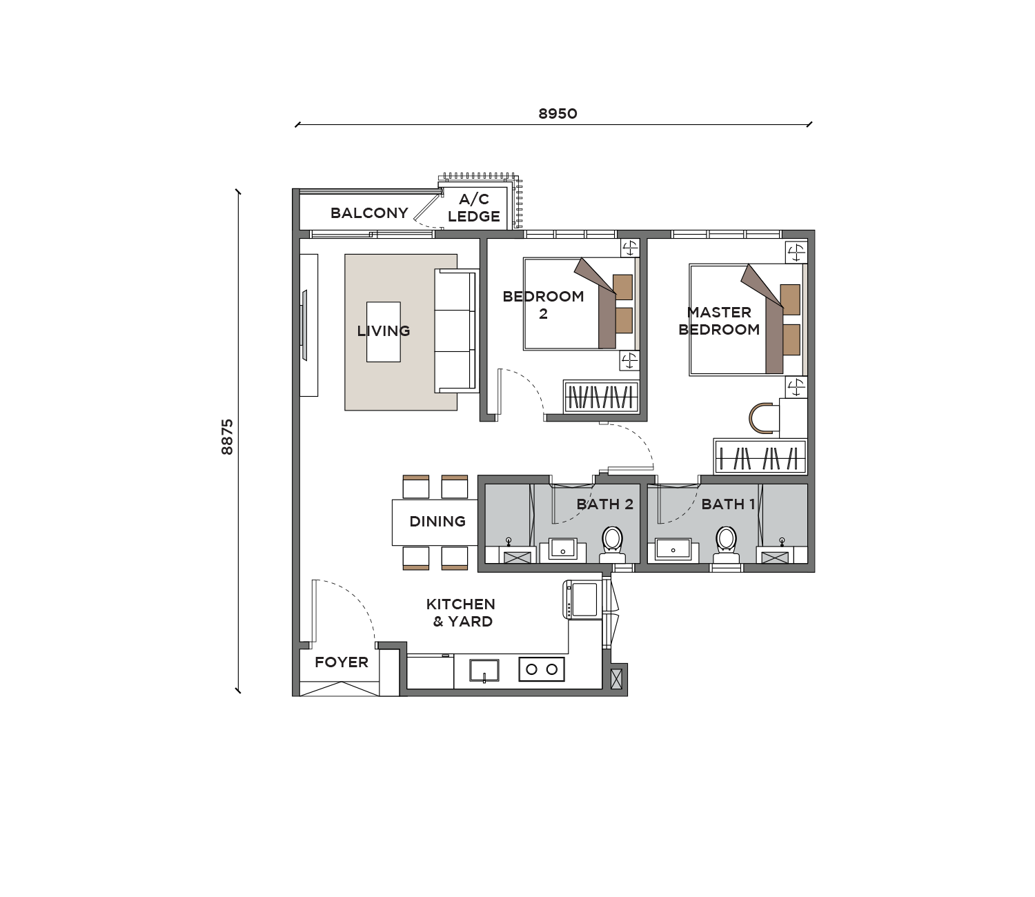 Sunway Velocity 3 Type A floor plan