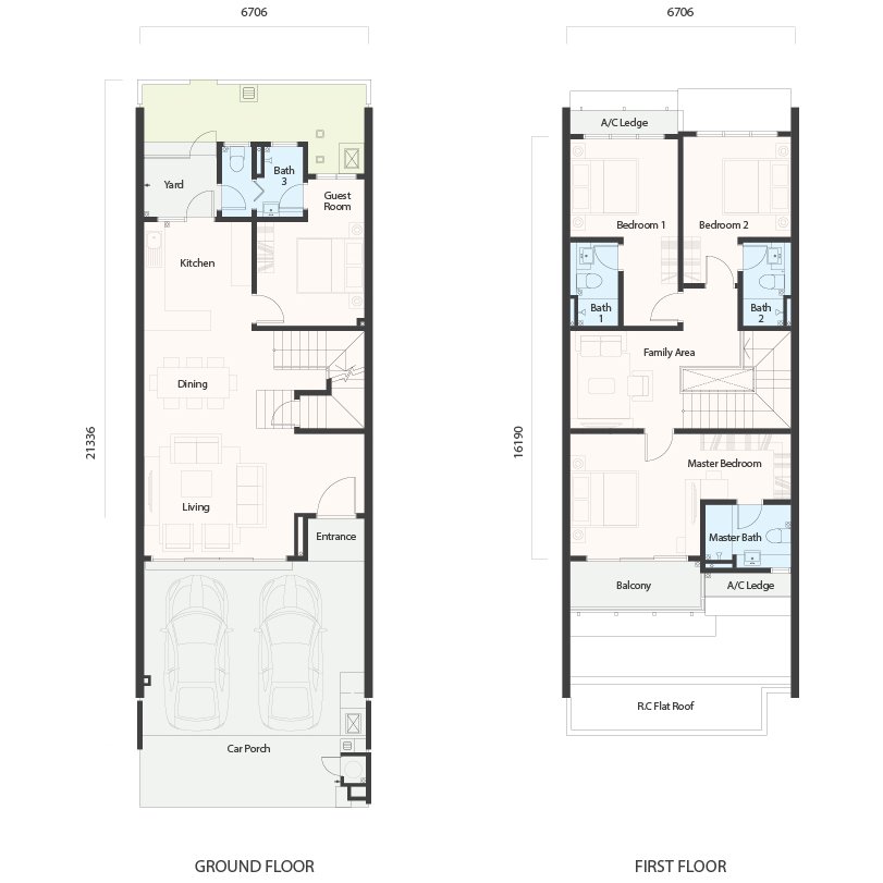 Tamansari Jasmin Type A floor plan