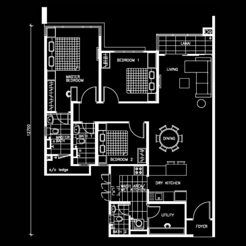 The Atas Type A floor plan