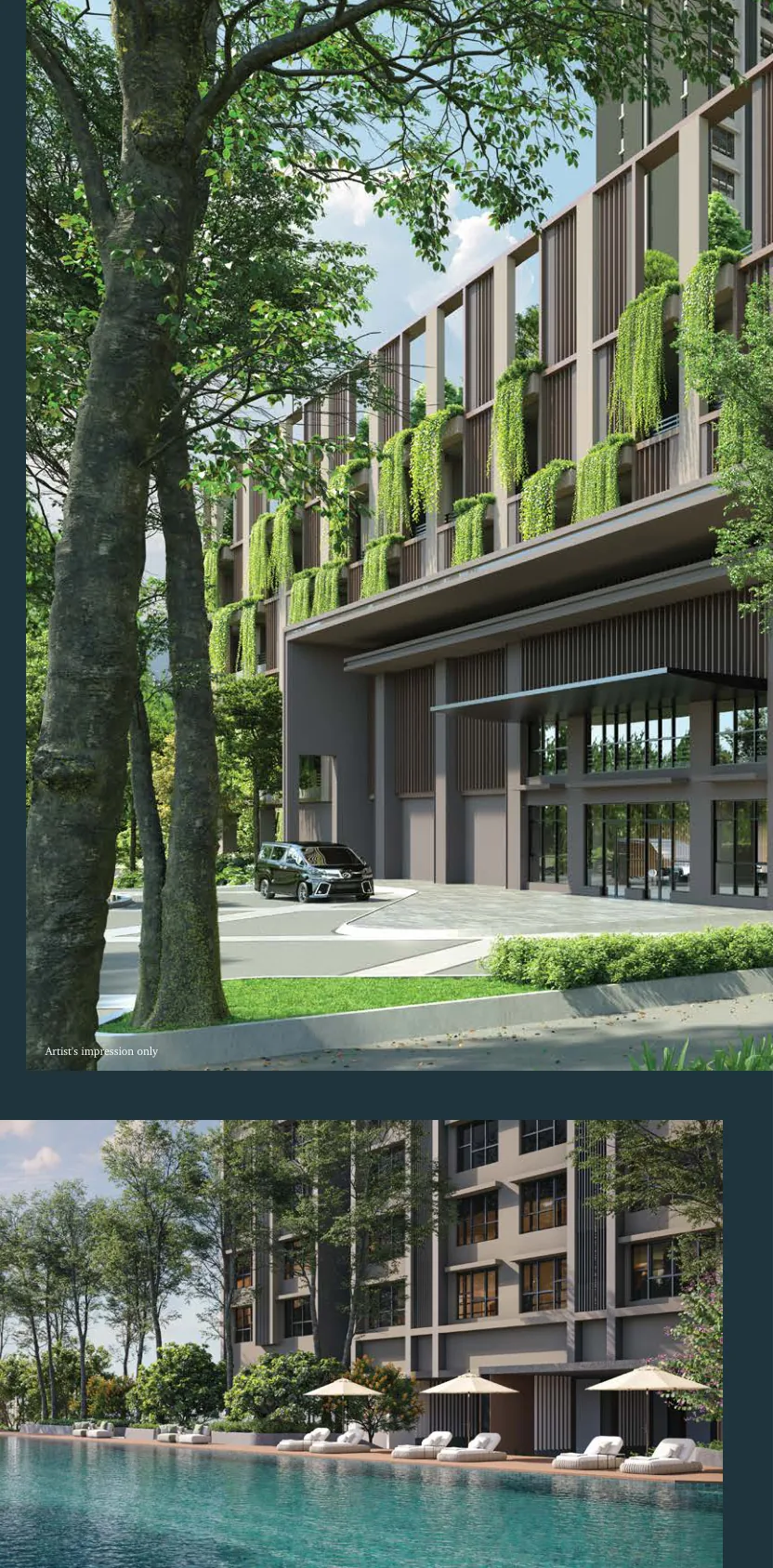 The Atera (Phase 2) Pool Artist Impression from verified project brochure