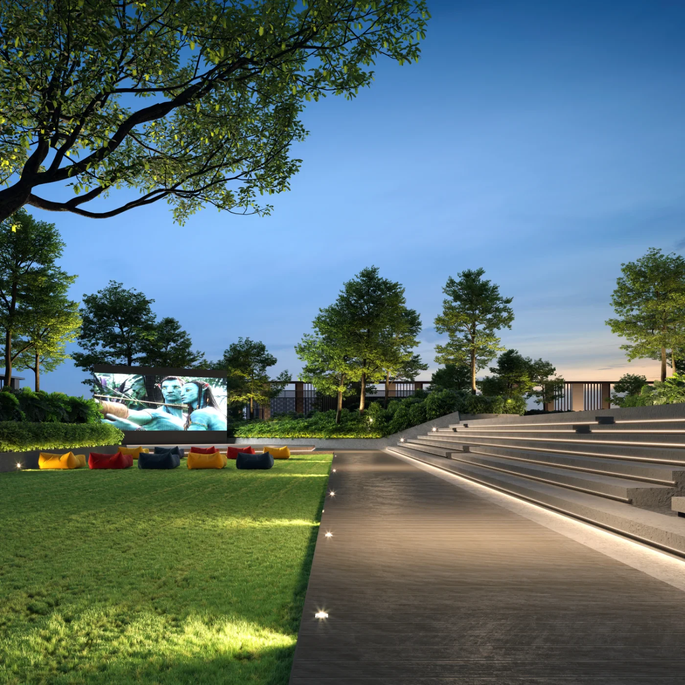 The Atera (Phase 2) landscaped garden area
