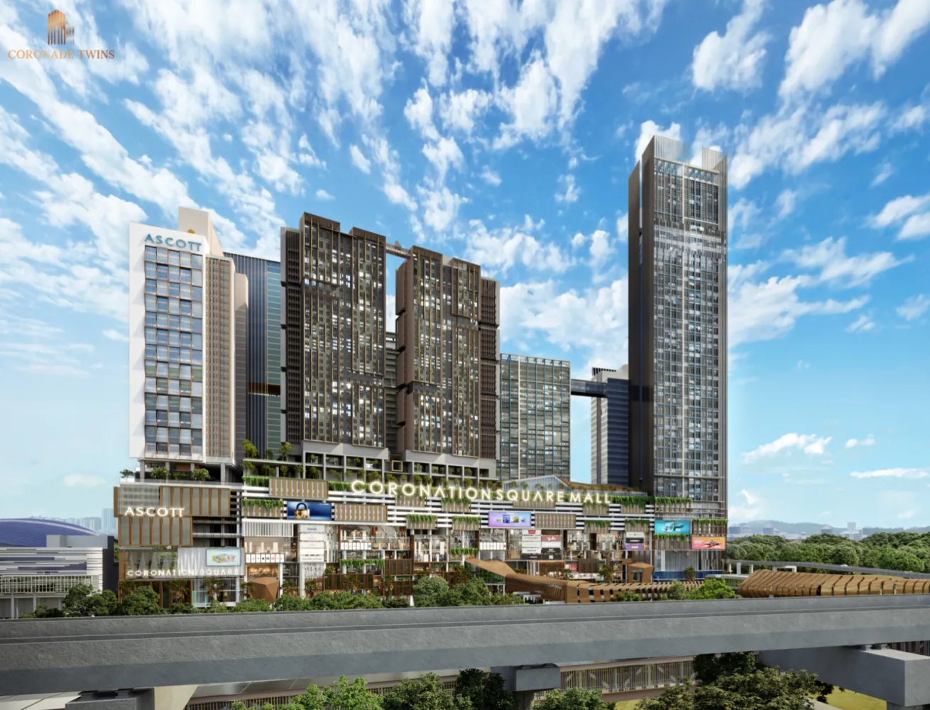 The Coronade Residence serviced residence project in Coronation Square, Johor Bahru City Centre, Johor