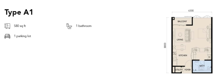 The Lantern Type A floor plan