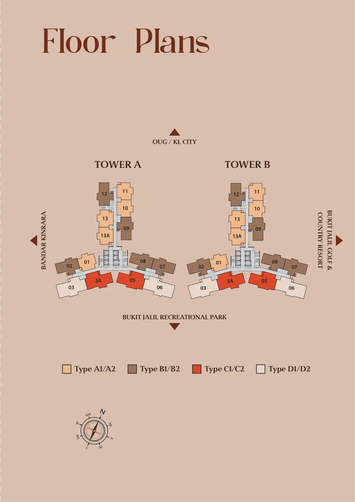 The Queenswoodz Type A1 Floor Plan in Bukit Jalil, Kuala Lumpur
