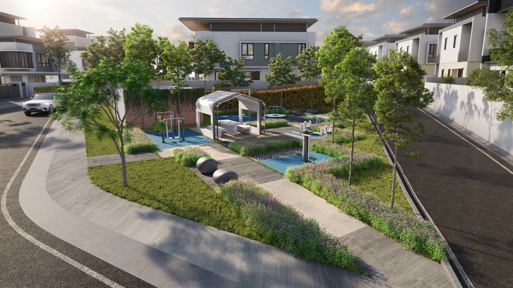 The Rise Emerald Rawang 38.8-acre Central Park with fitness stations and landscaped gardens, Rawang Selangor in Kota Emerald, Rawang, Selangor
