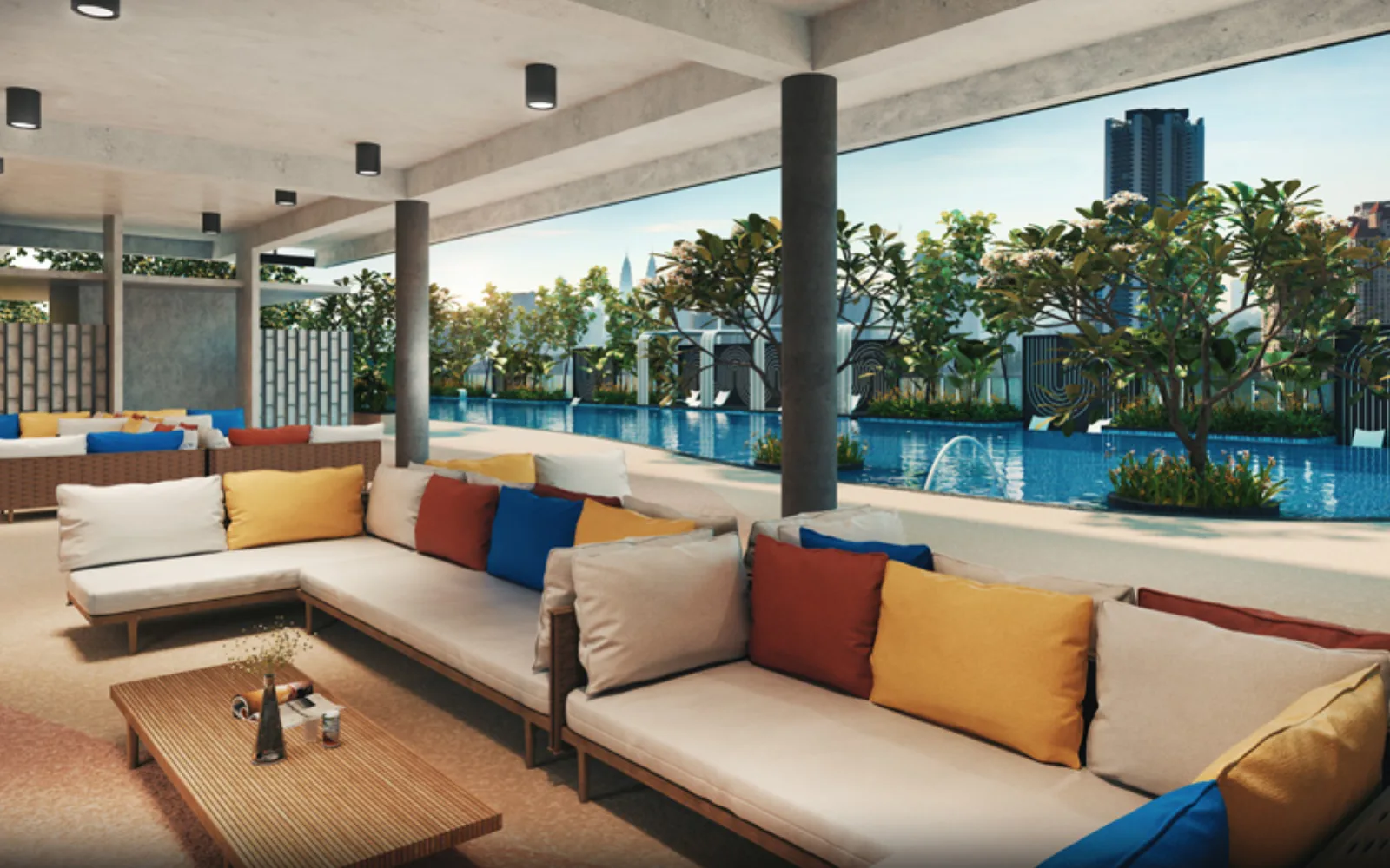 Kemudahan lounge komuniti Breezy Parlour Tuju Residences