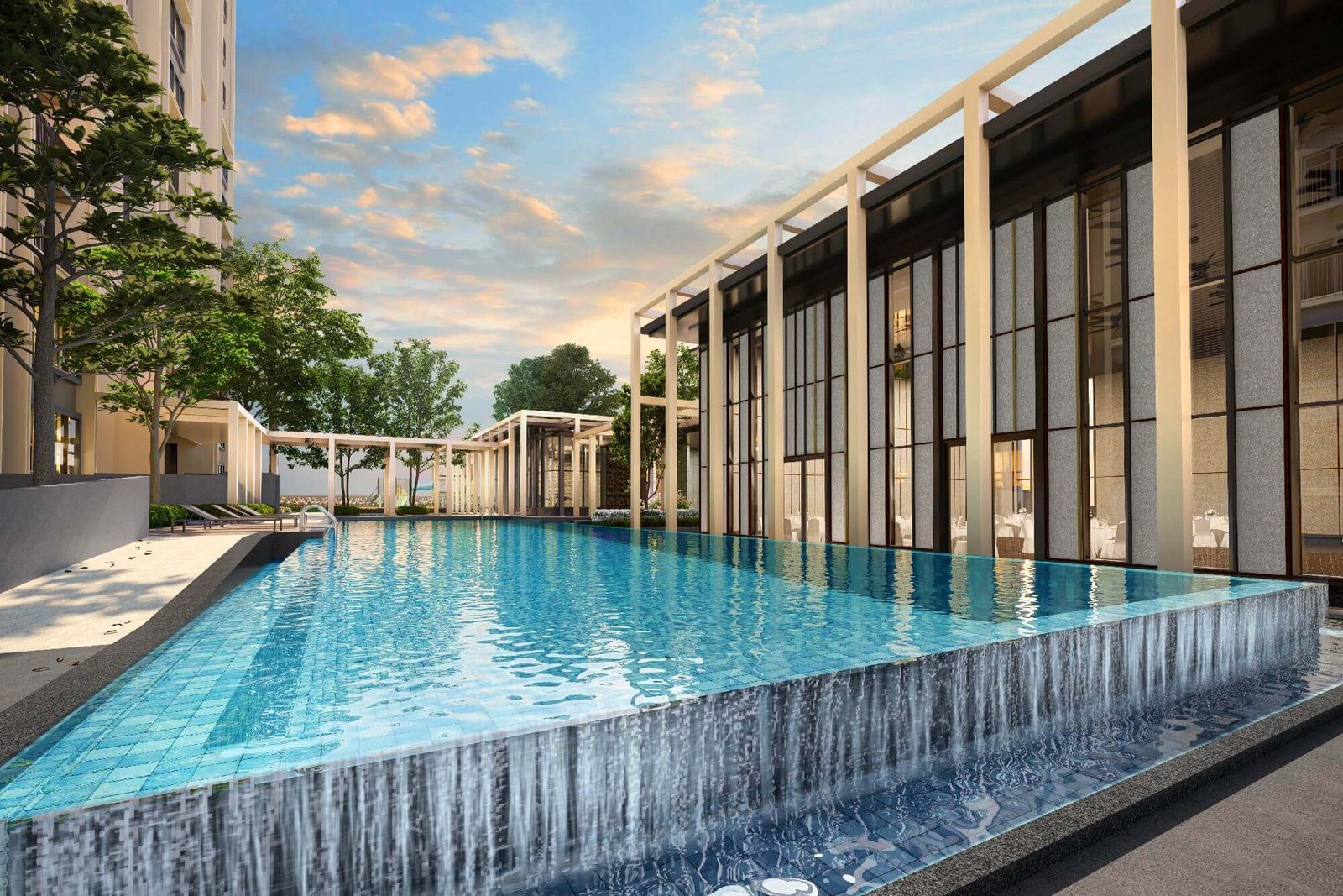 Veladaz Residences soothing pool deck facility in Bukit Jalil