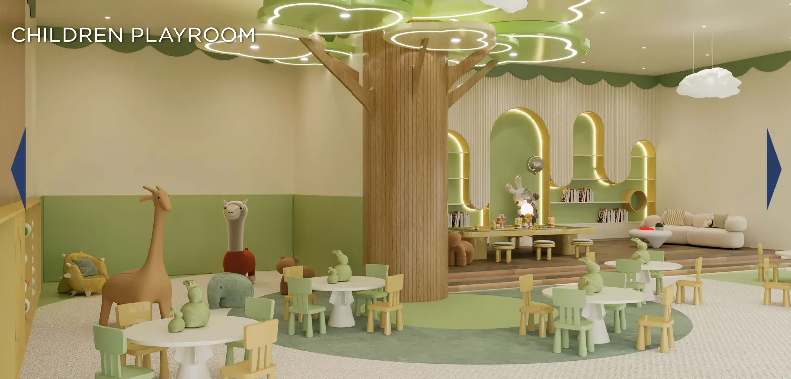 Veranda Residences Phase 2 Veranda Residences Level 7 children's playroom with tree-themed play area in MBW City, Johor Bahru, Johor
