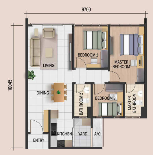 Waterway Peaks Type A floor plan